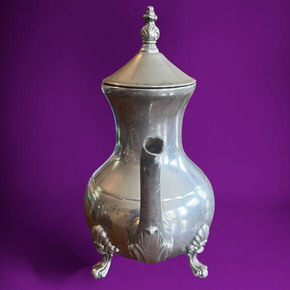 Vintage Silver-Plated Footed Tea Server - Picture 4 of 13